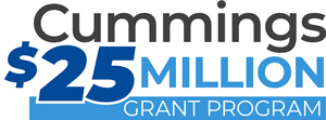 Cummings 25 Million Grant Logo